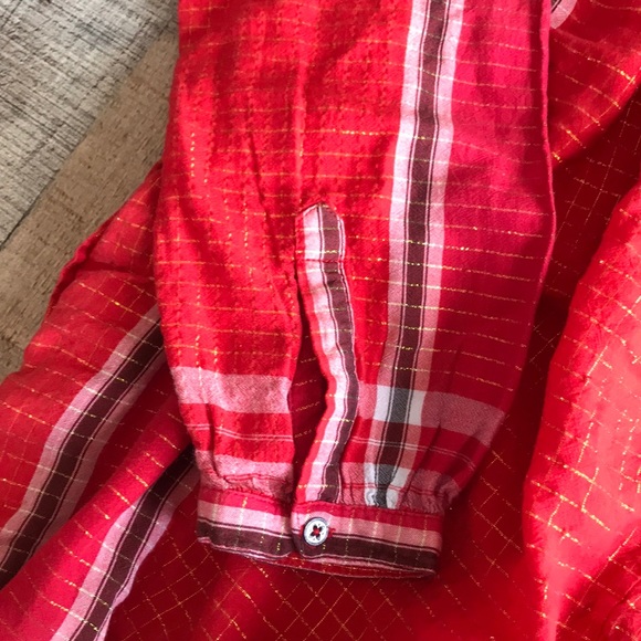 Free People Plaid Shimmer Tunic - pocketed - Picture 11 of 12